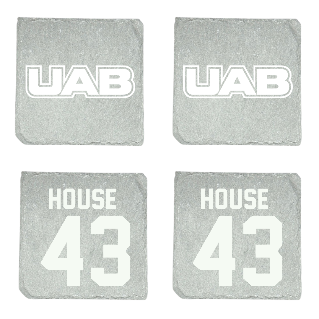 University of Alabama at Birmingham Baseball Stone Coaster (4 Pack)  - #43 Brooks House