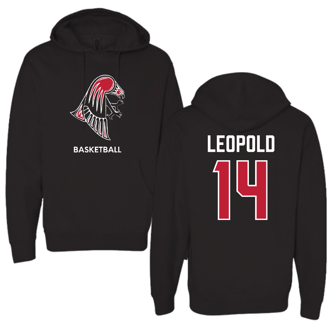 University of Wisconsin-River Falls Basketball (W) Black Hoodie - #14 Savannah Leopold
