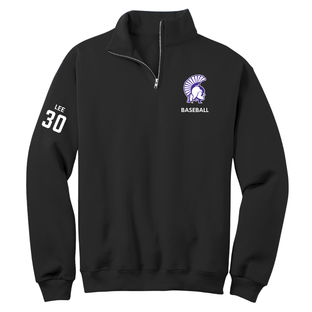 Winona State University Baseball Black Quarter-Zip - #30 Peyton Lee