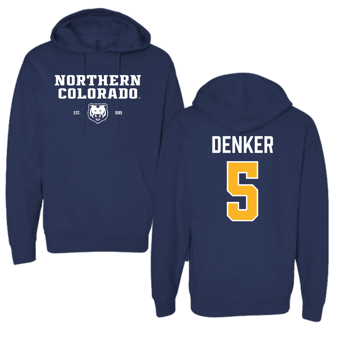 University of Northern Colorado Basketball Navy General Hoodie - #5 Quinn Denker