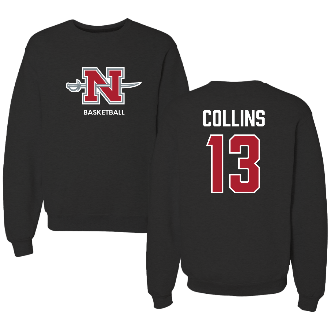 Nicholls State University Basketball (M) Black Mascot Crewneck - #13 Mekhi Collins