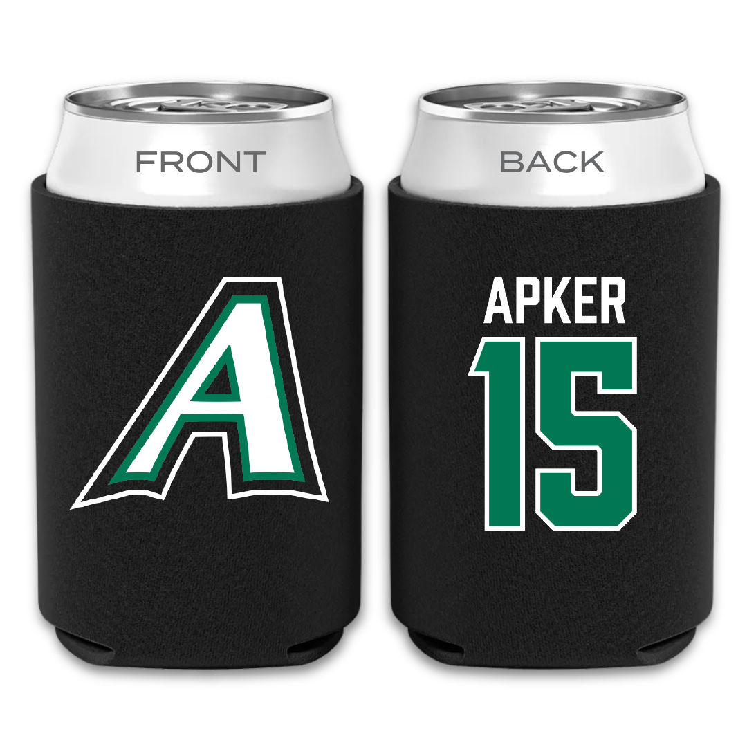 Adams State University Baseball Black Can Cooler - #15 Cory Apker