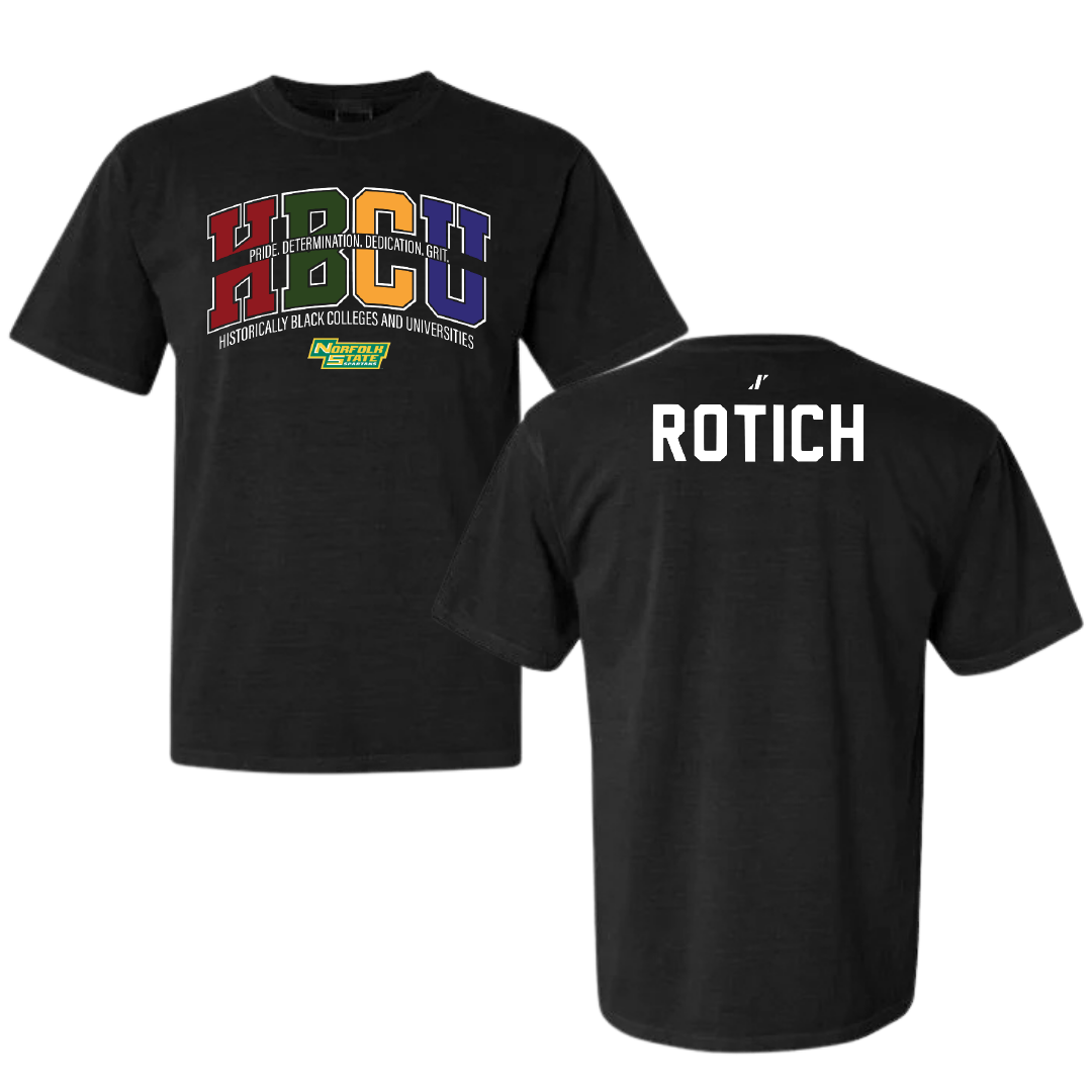 Norfolk State University TF and XC Black HBCU Comfort Colors Tee - Brian Rotich