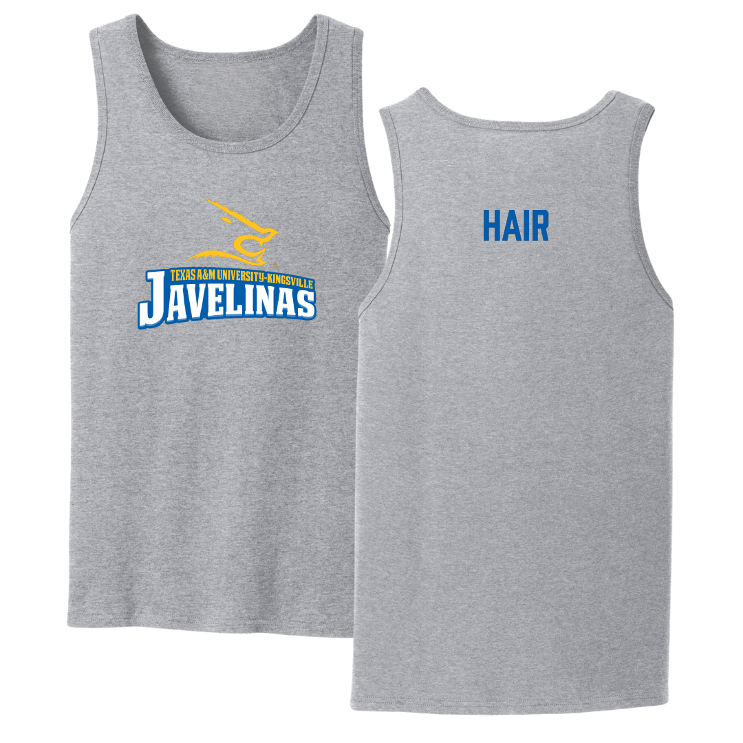 Texas A&M University-Kingsville TF and XC Sport Gray Tank Top - Paxton Hair