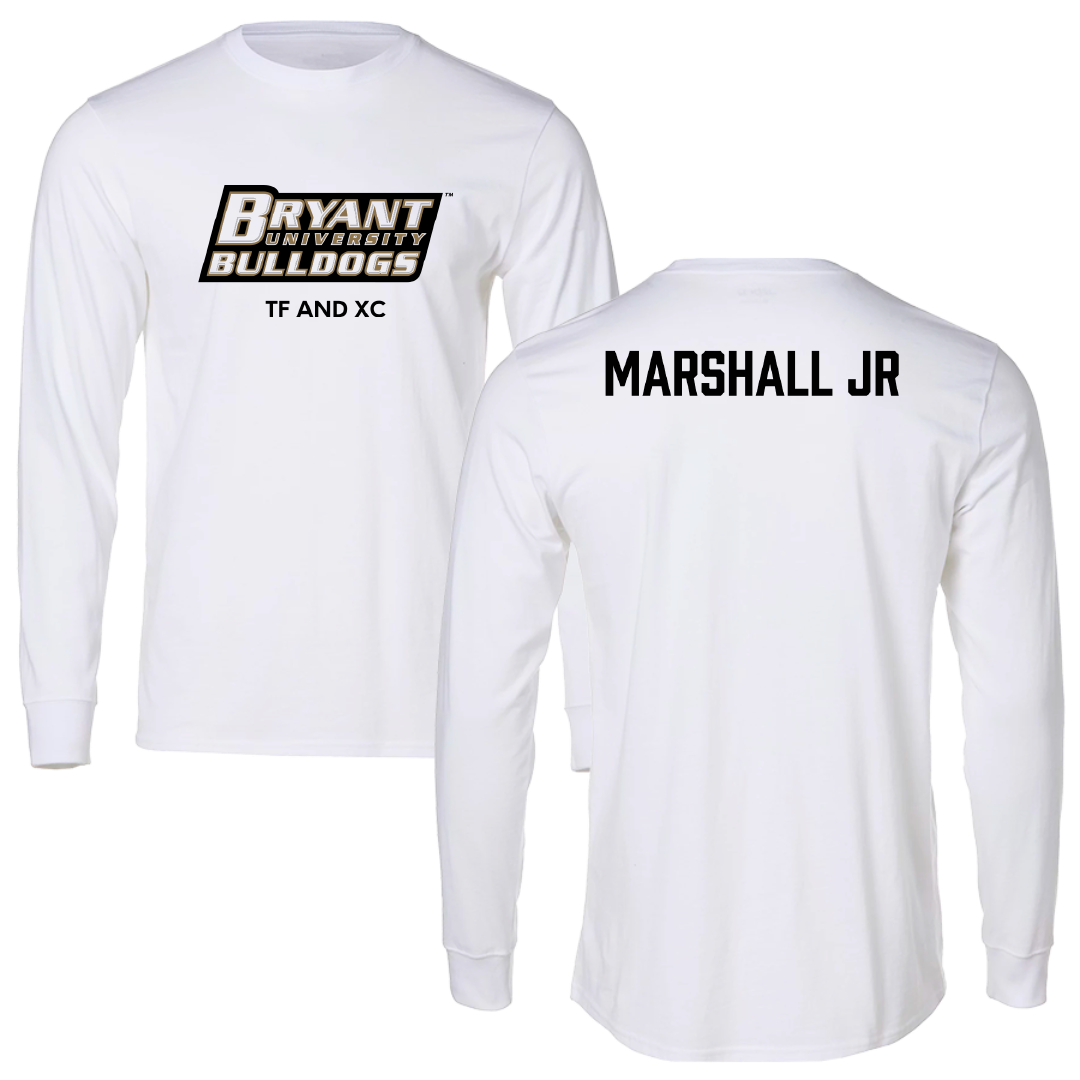 Bryant University TF and XC White Long Sleeve - Mike Marshall Jr