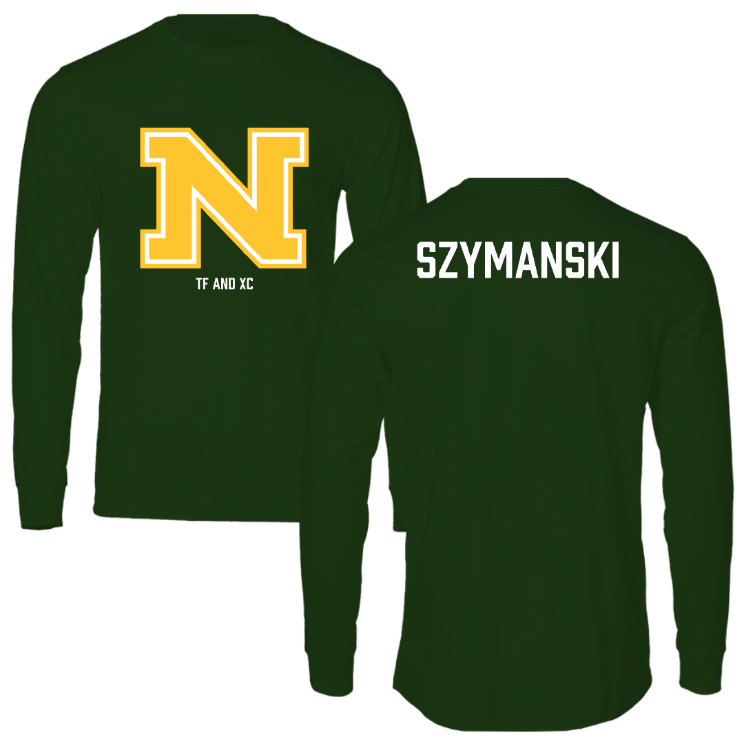 Northern Michigan University TF and XC Forest Green Performance Long Sleeve - Madi Szymanski