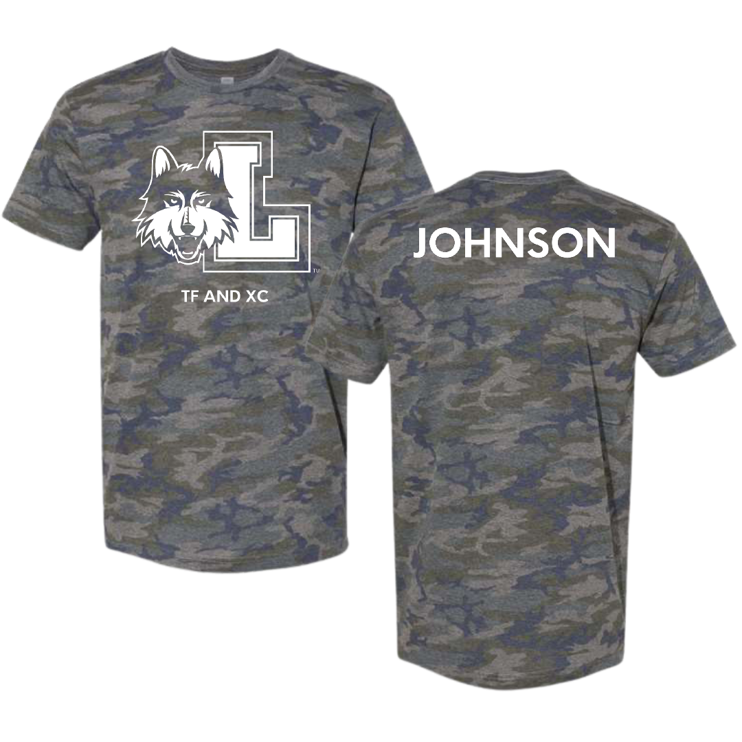 Loyola University-Chicago TF and XC Vintage Camo Tee - Jayla Johnson