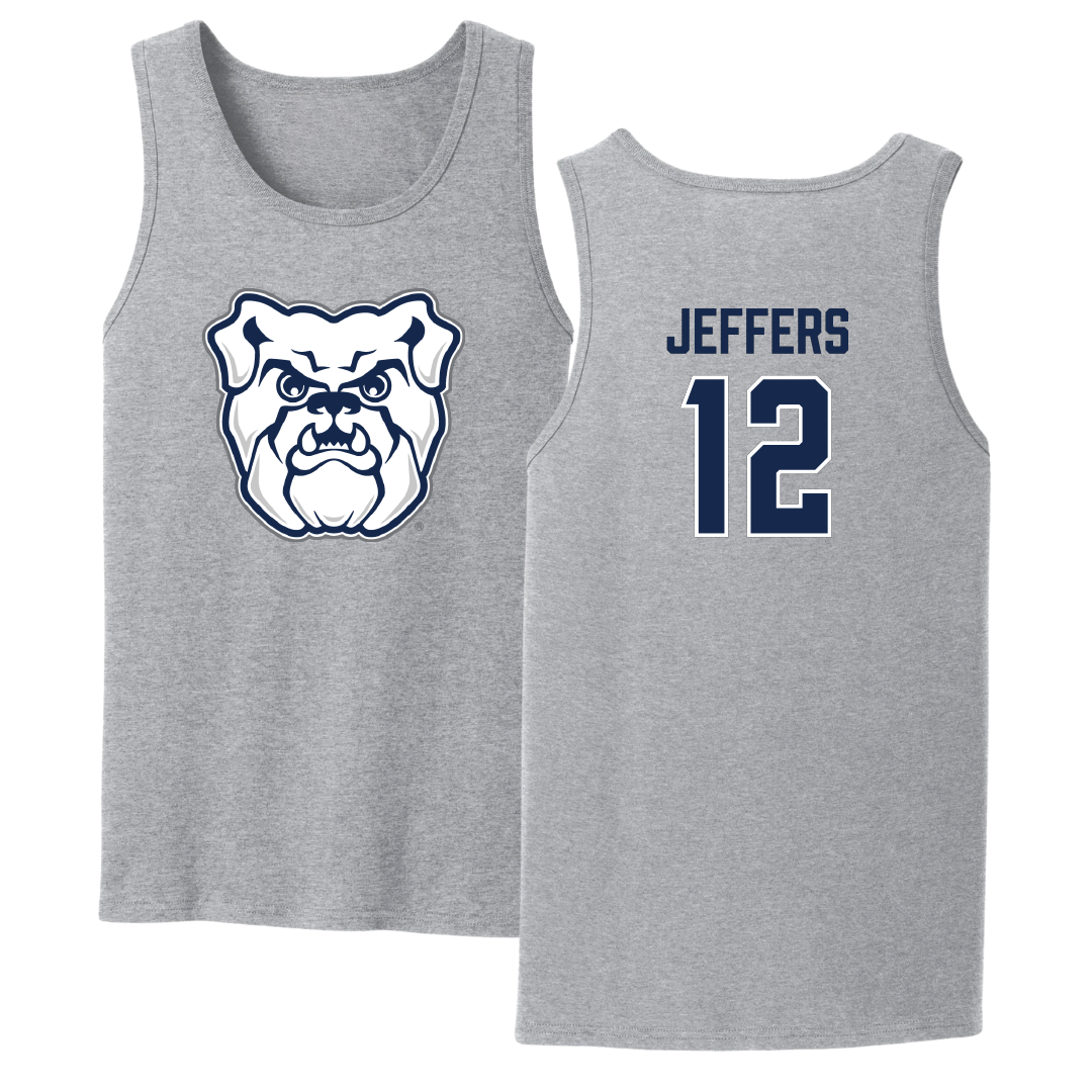 Butler University Basketball Sport Gray Tank Top - #12 Chloe Jeffers