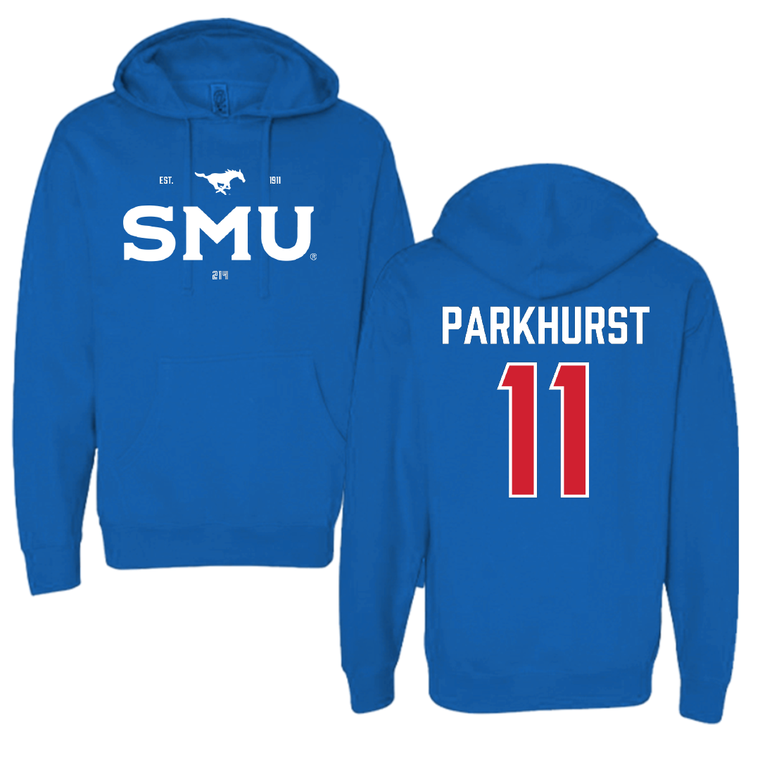 Southern Methodist University Soccer Blue General Hoodie - #11 Zoë Parkhurst