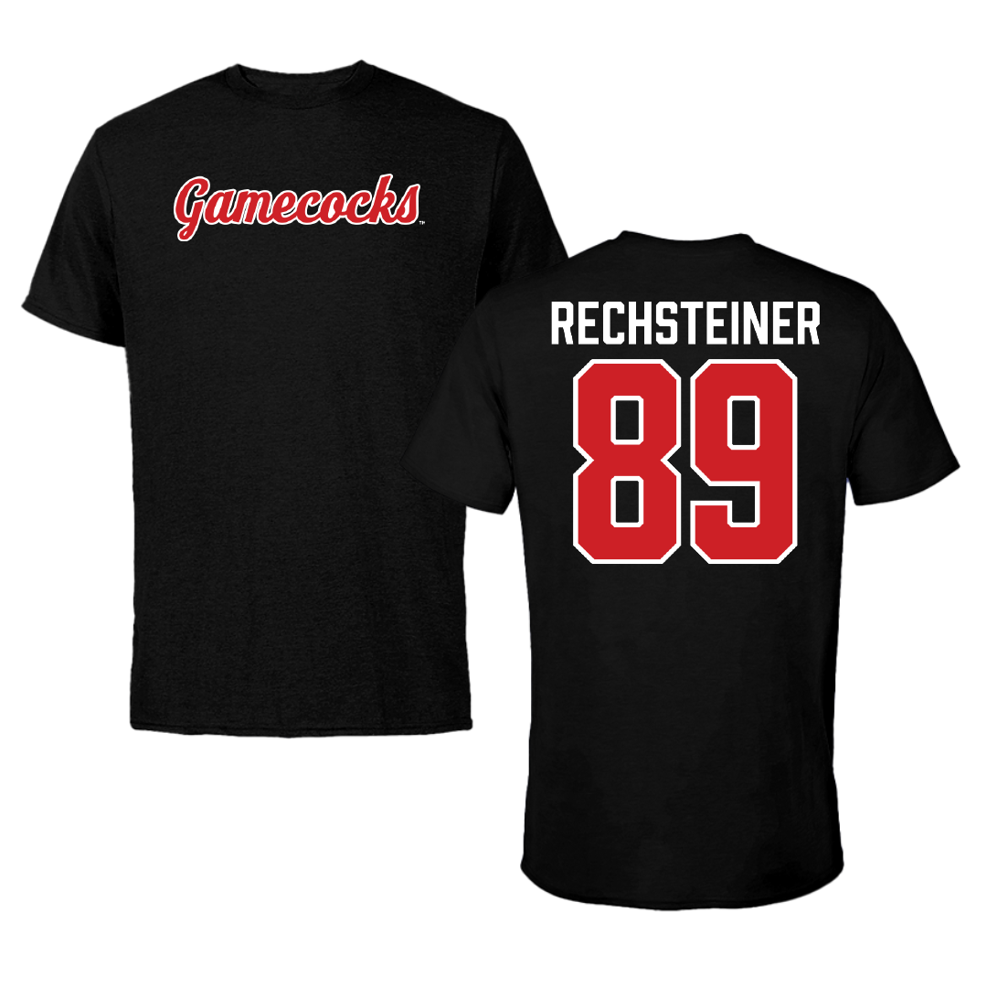 Jacksonville State University Football Black Performance Tee - #89 Brock Rechsteiner
