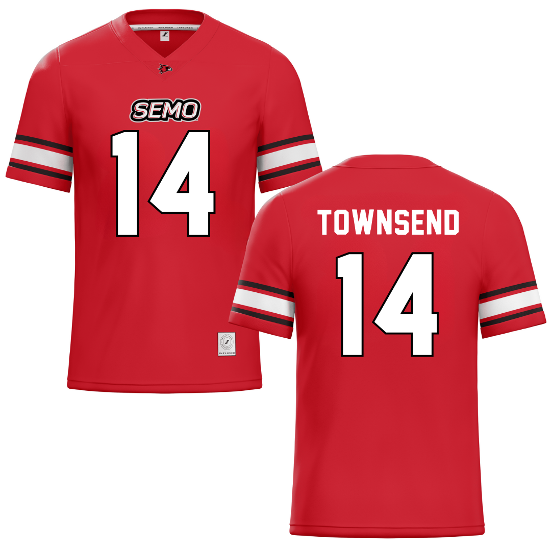 Southeast Missouri State University Red Football Jersey - #14 Amare Townsend