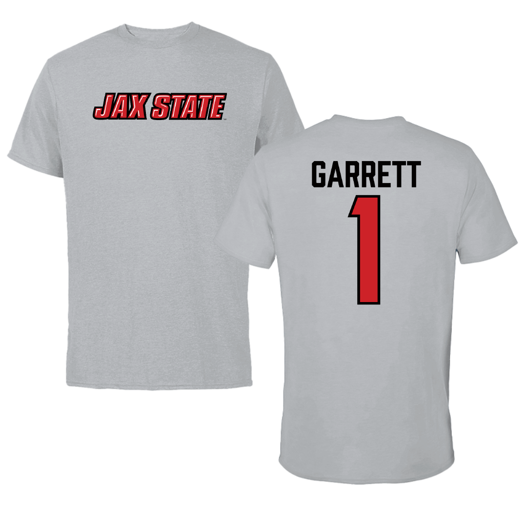 Jacksonville State University Volleyball Sport Gray Tee - #1 Ellie Garrett