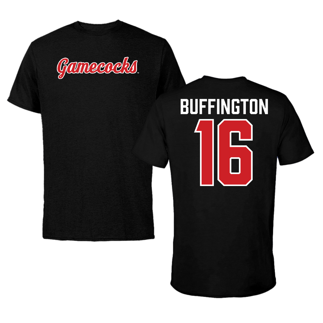 Jacksonville State University Softball Black Tee - #16 Hannah Buffington