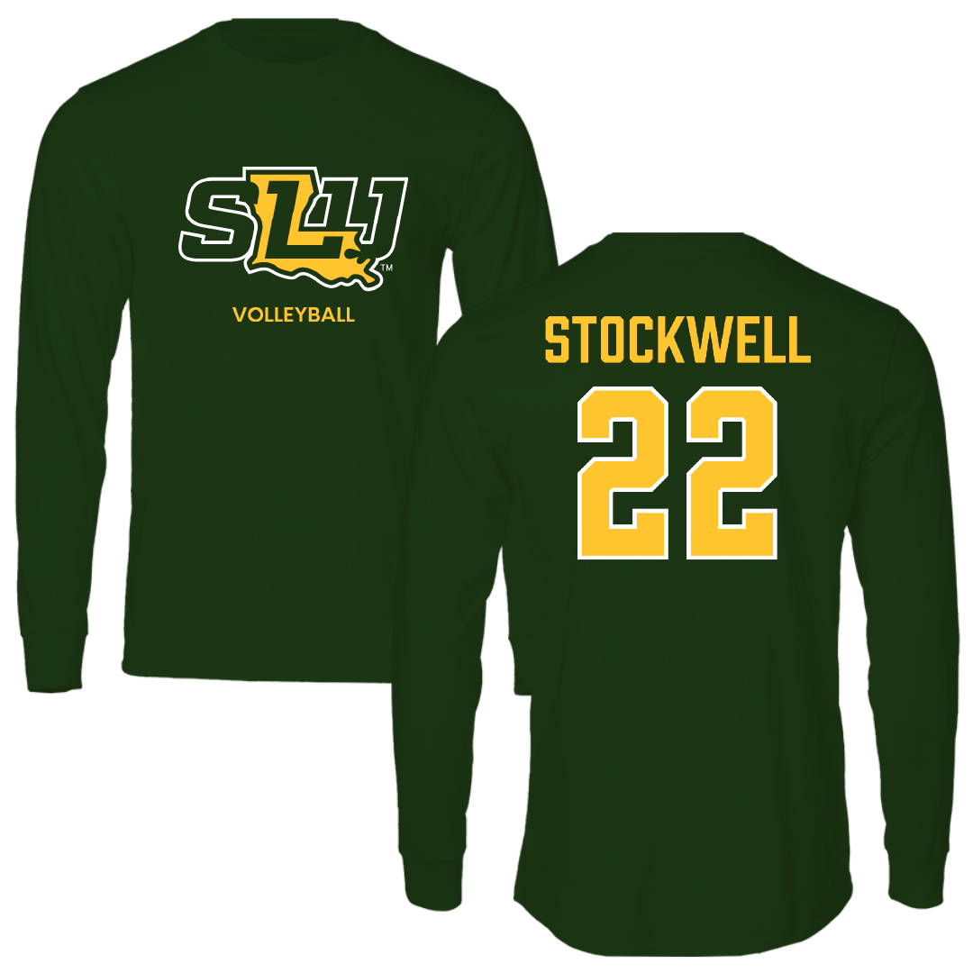 Southeastern Louisiana University Volleyball (W) Forest Green Long Sleeve - #22 Taylor Stockwell