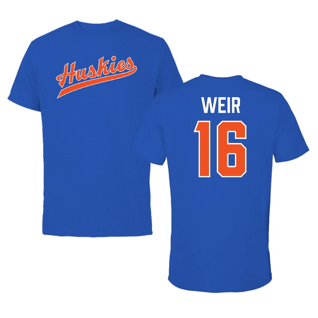 Houston Christian University Football True Royal Performance Tee - #16 Jake Weir