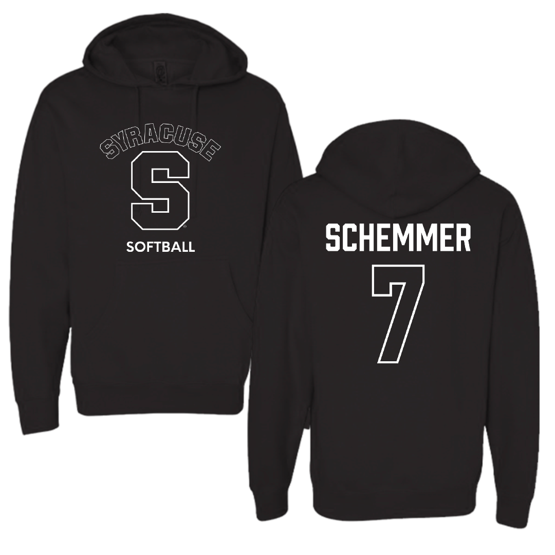 Syracuse University Softball Black Hoodie - #7 Peyton Schemmer