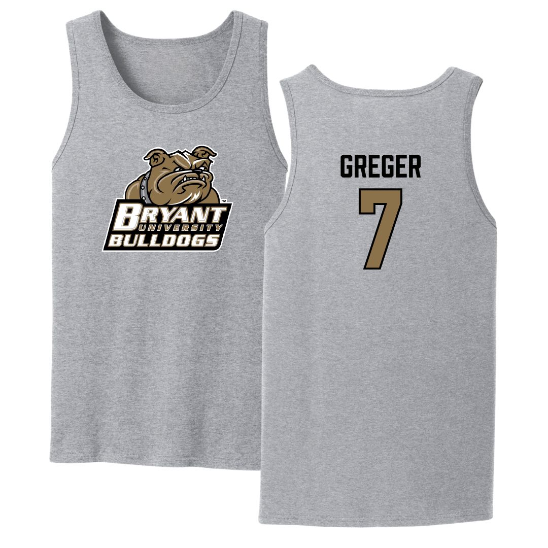 Bryant University Baseball Sport Gray Tank Top - #7 Gavin Greger
