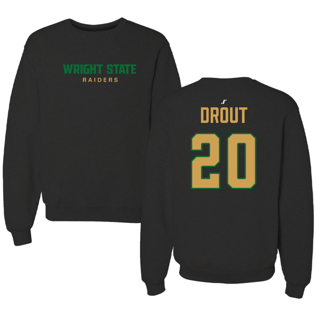 Wright State University Basketball Black Crewneck - #20 MaKenzie Drout