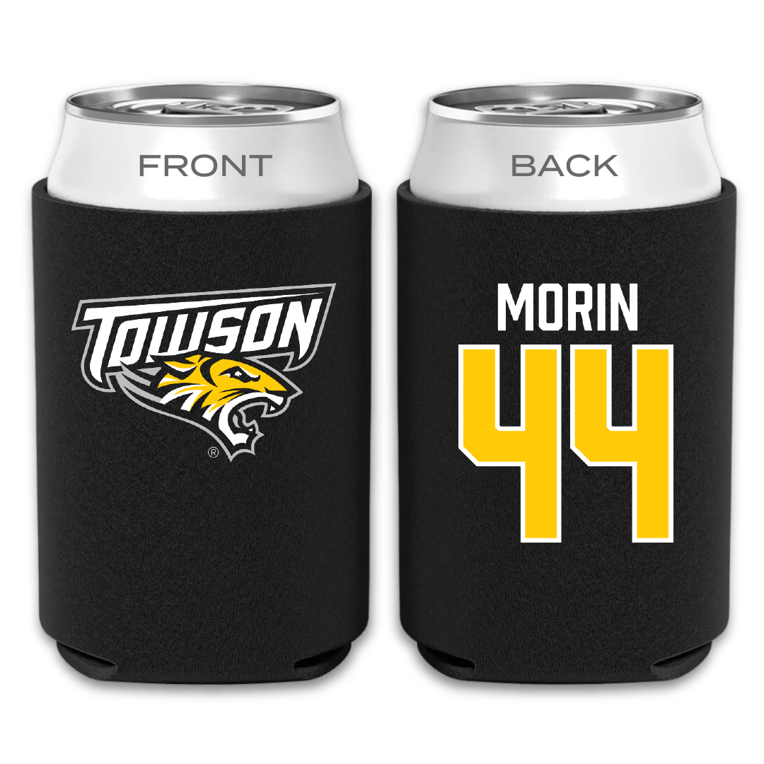 Towson University Lacrosse Black Can Cooler - #44 Sam Morin