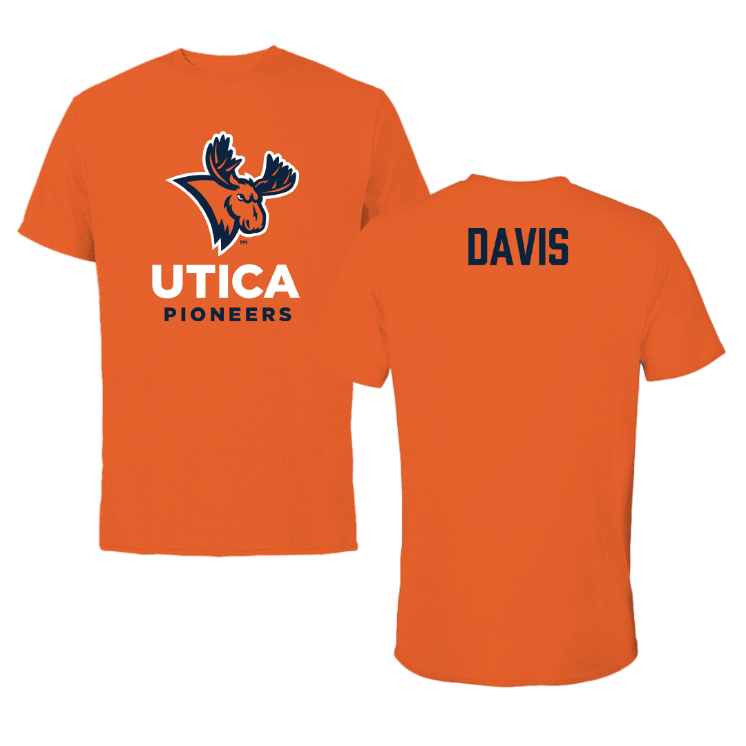 Utica University TF and XC Orange Tee - Kaleb Davis