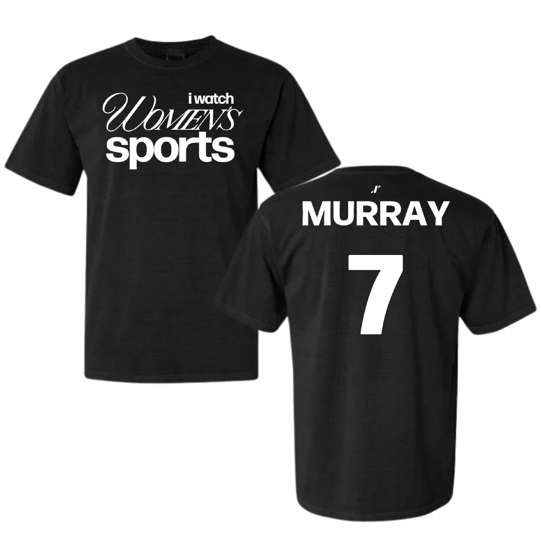 Monmouth University Basketball Black WHM Comfort Colors Tee - #7 Isabella Murray