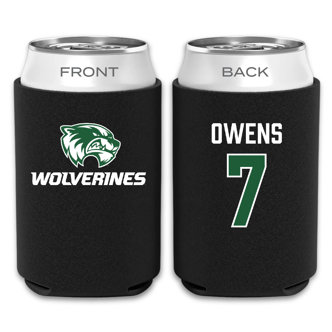 Utah Valley University Soccer Black Can Cooler - #7 Mia Owens