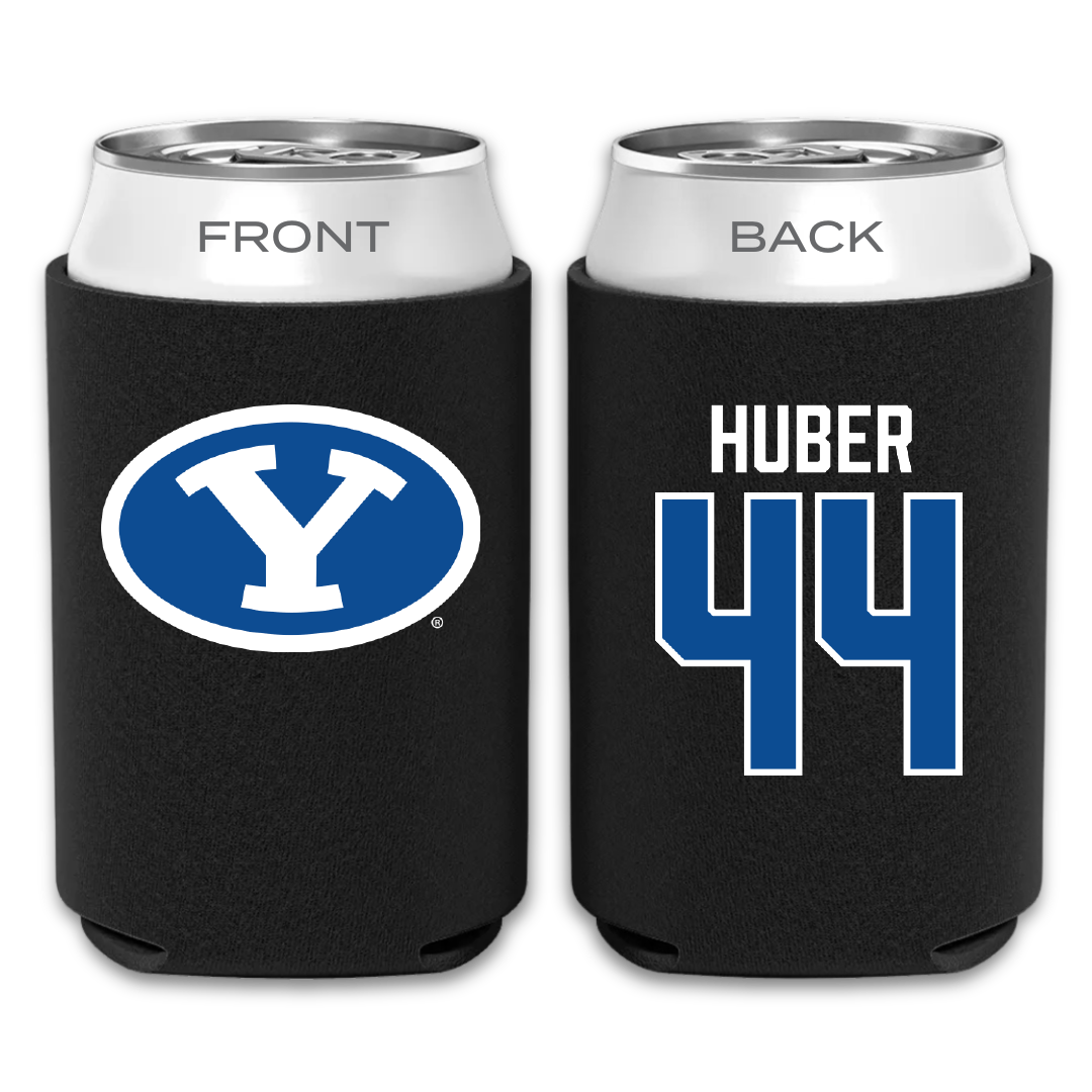 Brigham Young University Softball Black Can Cooler - #44 Hina Huber