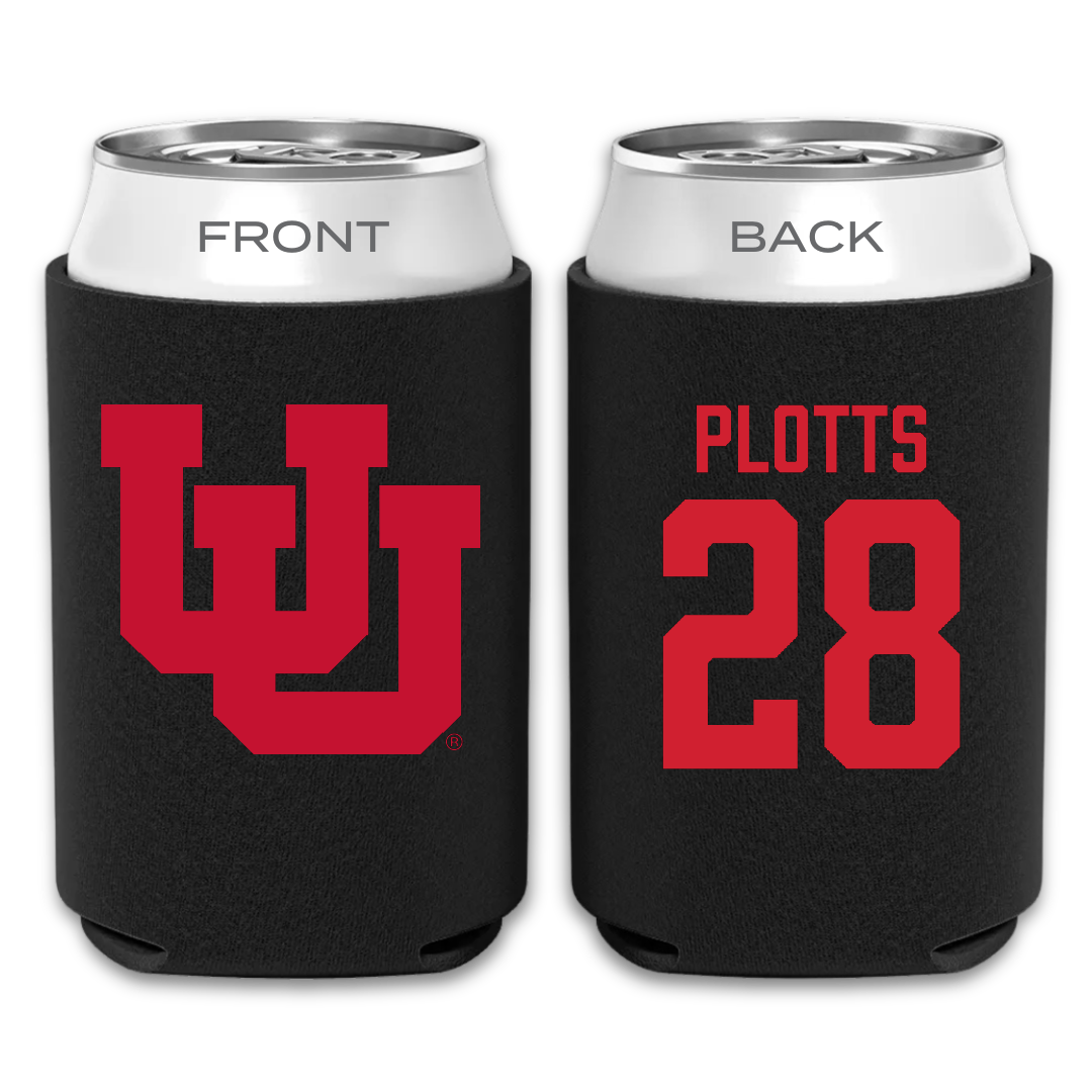 University of Utah Lacrosse Black Can Cooler - #28 Colby Plotts