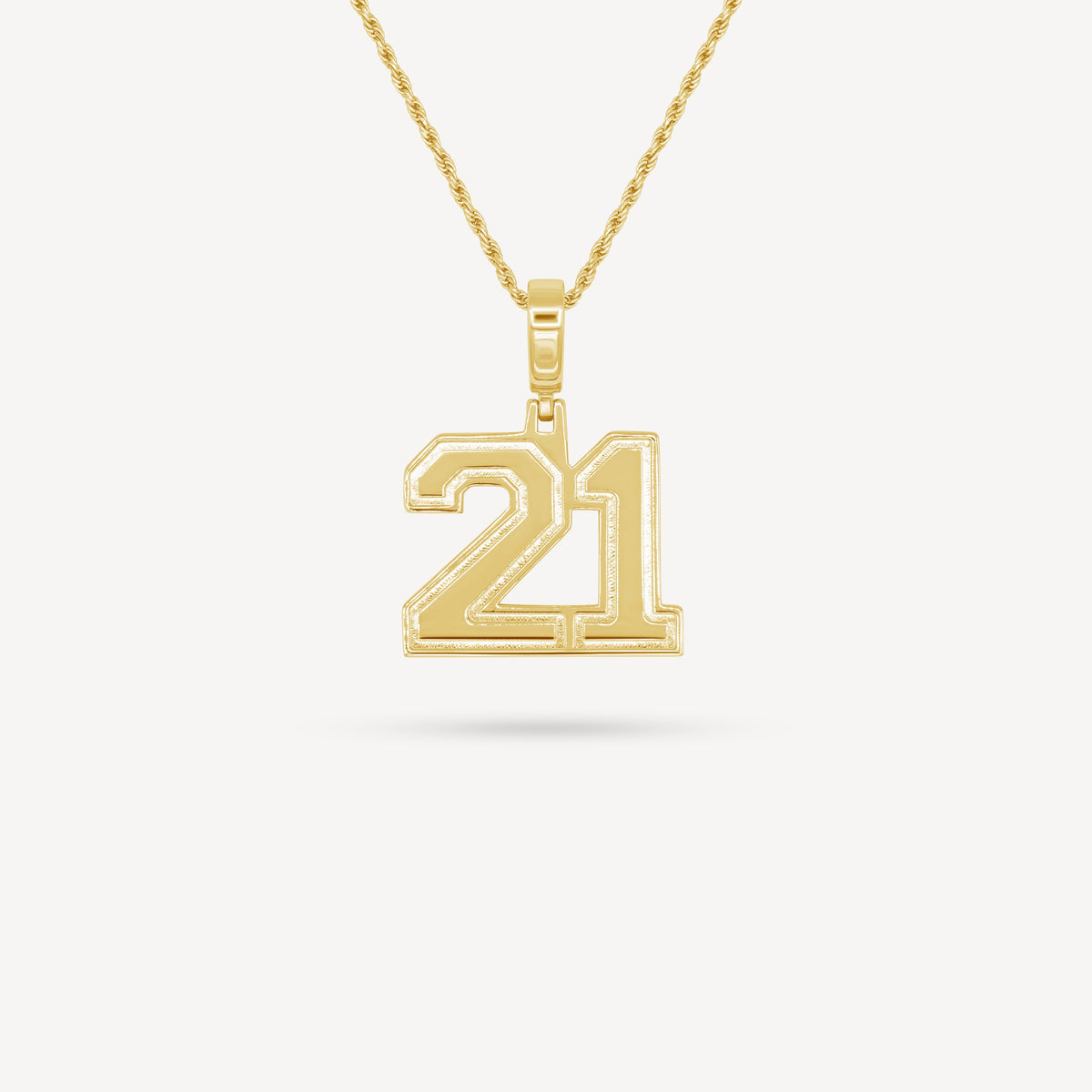 Gold Presidents Pendant and Chain - #21 Kendall Minta