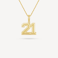 Gold Presidents Pendant and Chain - #21 Kendall Minta