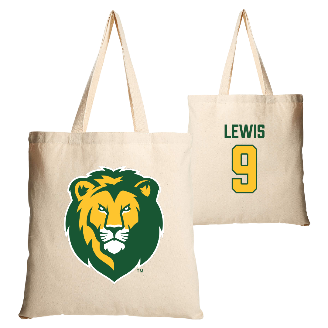 Southeastern Louisiana University Football Tan Canvas Tote Bag - #9 Darius Lewis