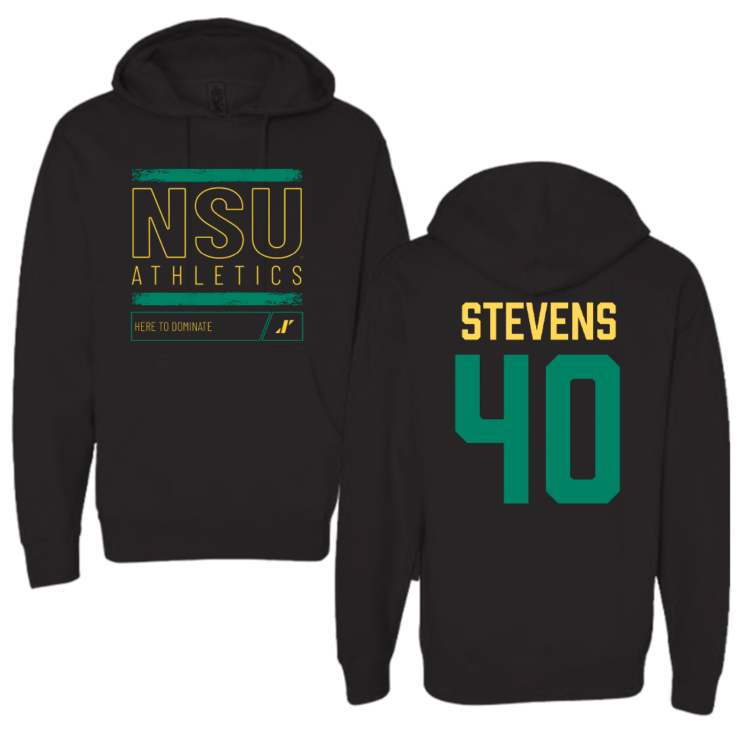 Norfolk State University Football Black Dominate Hoodie - #40 Isaiah Stevens
