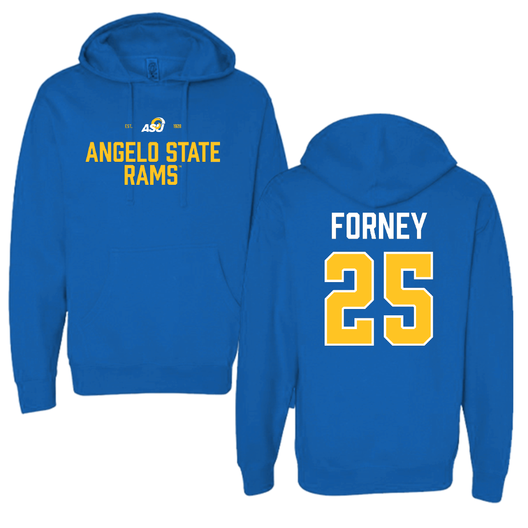 Angelo State University Softball Blue General Hoodie - #25 Kylie Forney