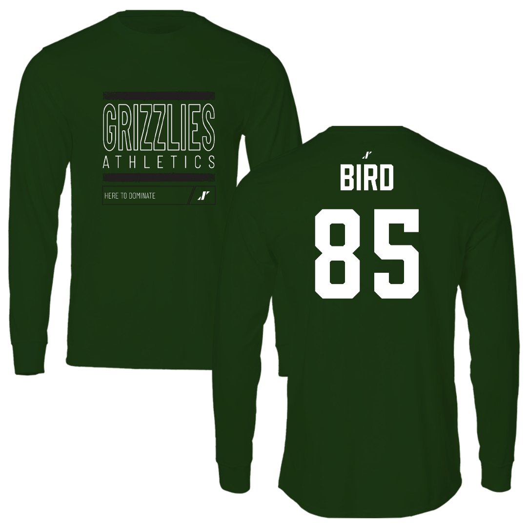Adams State University Football Forest Green Dominate Long Sleeve - #85 Ethan Bird