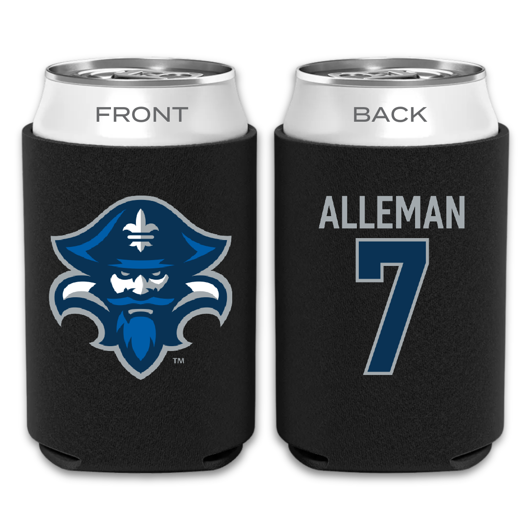 University of New Orleans Volleyball Black Can Cooler - #7 Lani Alleman