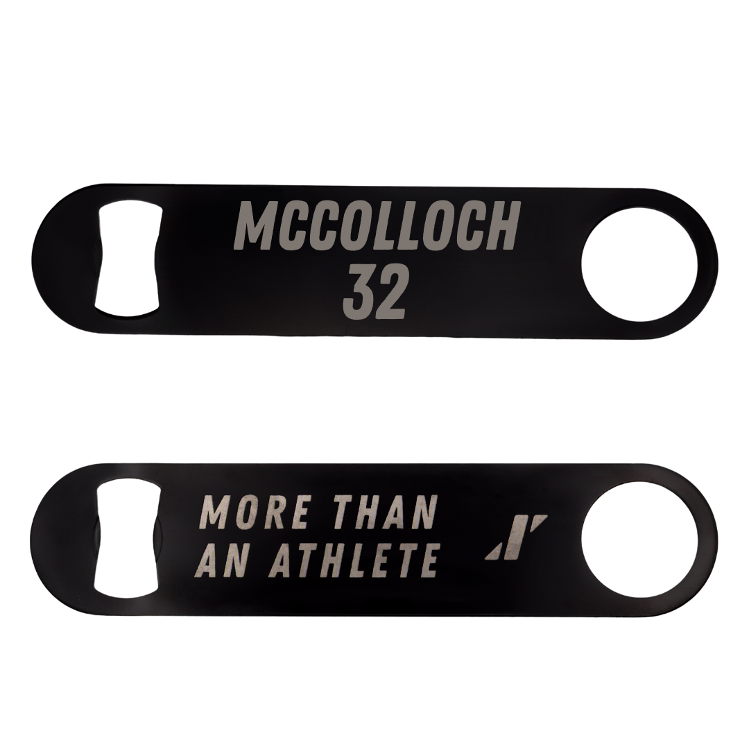 Northeastern State University Soccer Black Bottle Opener - #32 Cameron McColloch