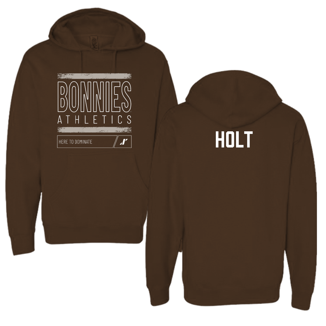 St. Bonaventure University TF and XC Brown Dominate Hoodie - Aiden Holt