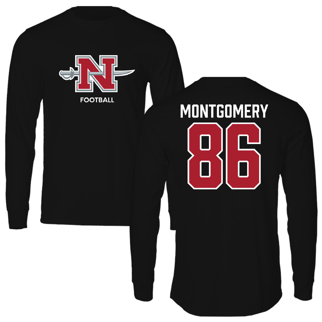 Nicholls State University Football Black Mascot Long Sleeve - #86 Ty Montgomery