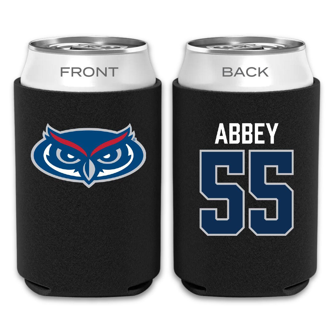Florida Atlantic University Baseball Black Can Cooler - #55 Zachary Abbey
