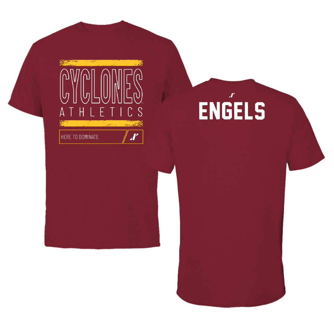 Iowa State University Gymnastics Cardinal Dominate Tee - Morgan Engels