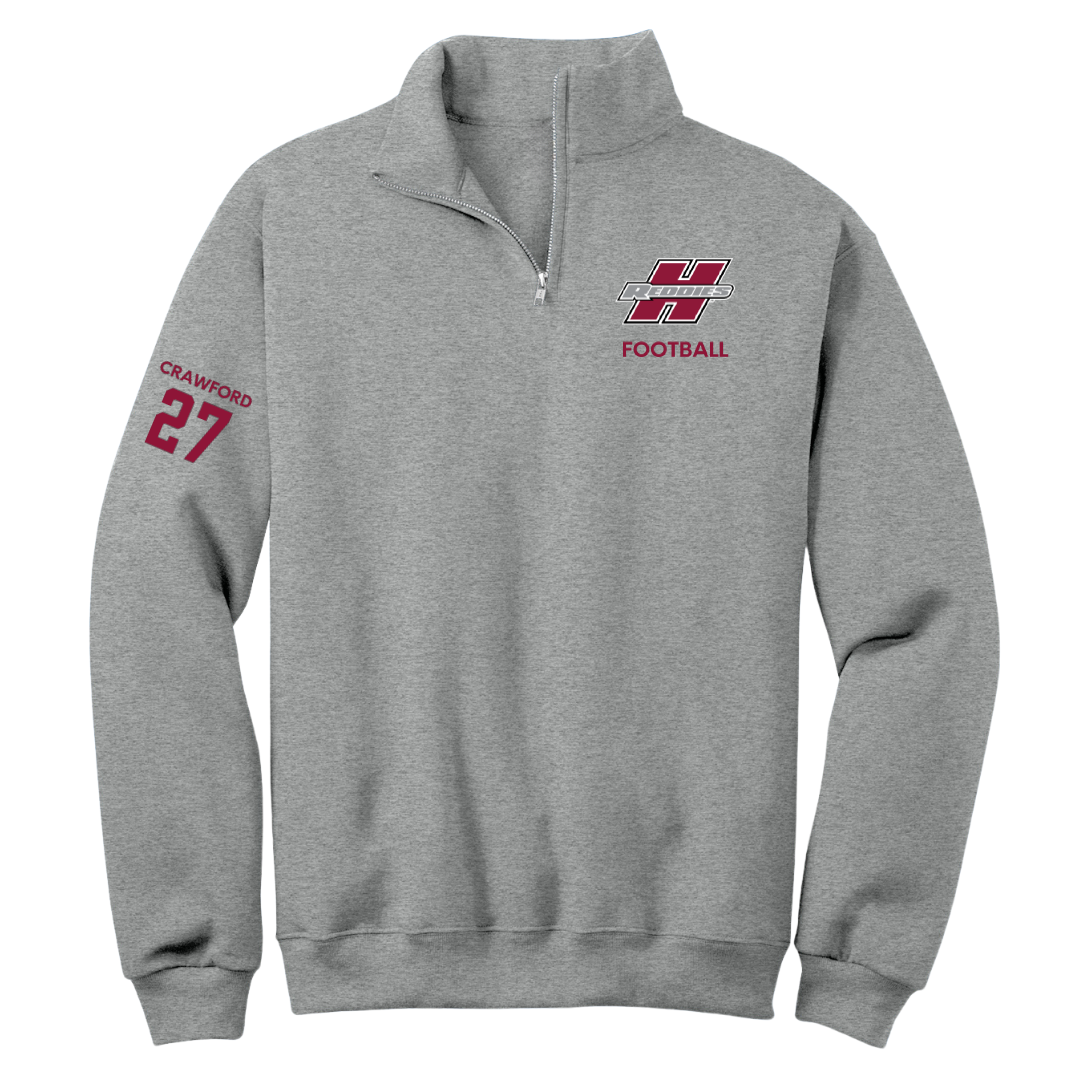 Henderson State University Football Sport Gray Quarter-Zip - #27 Kolbi Crawford