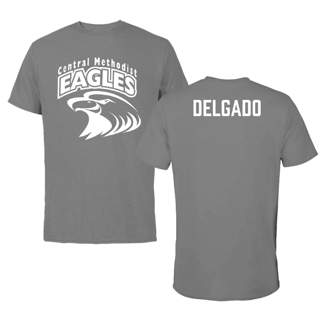 Central Methodist University Football Dark Gray Tee - Antonio Delgado