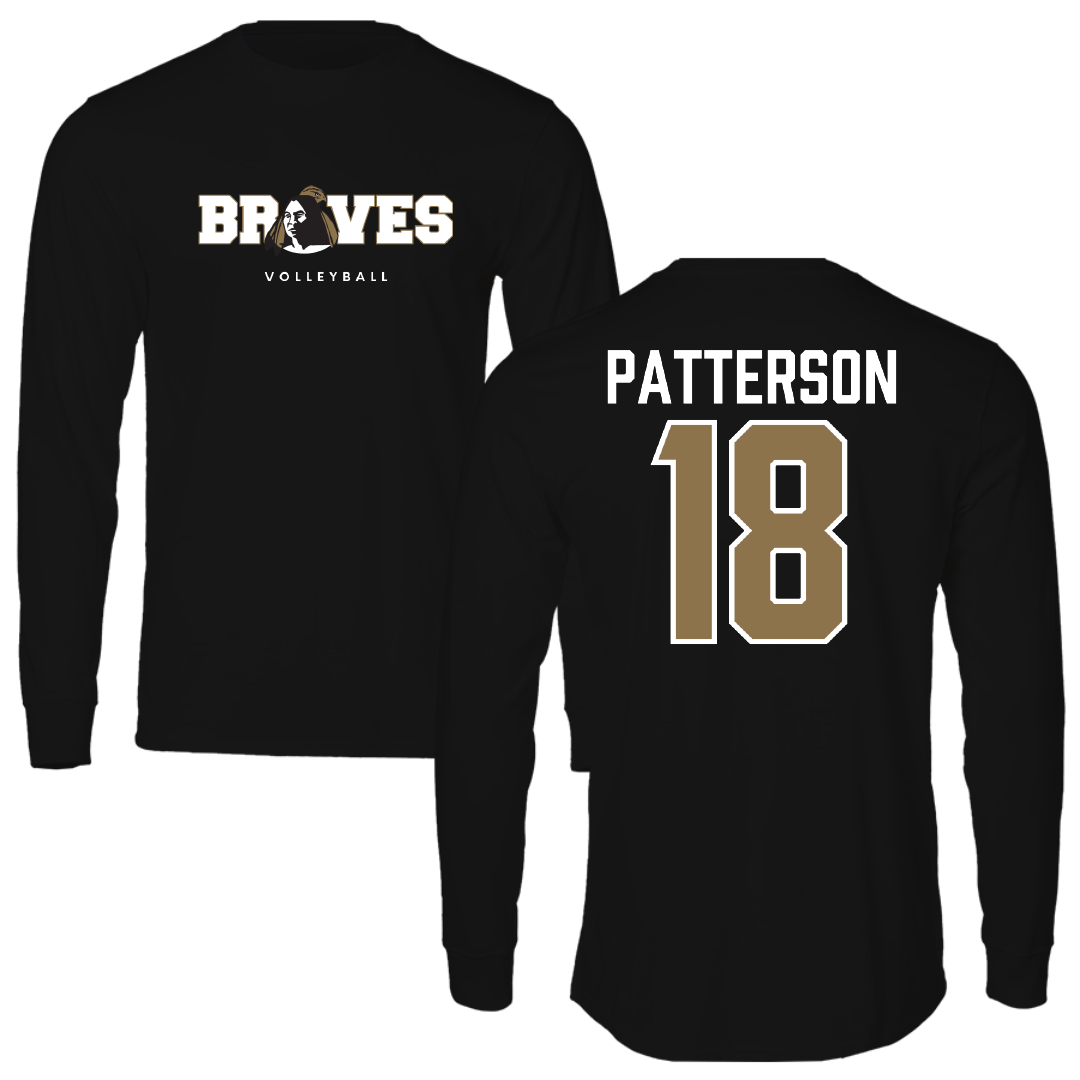University of North Carolina at Pembroke Volleyball Black Long Sleeve - #18 Tyler Patterson
