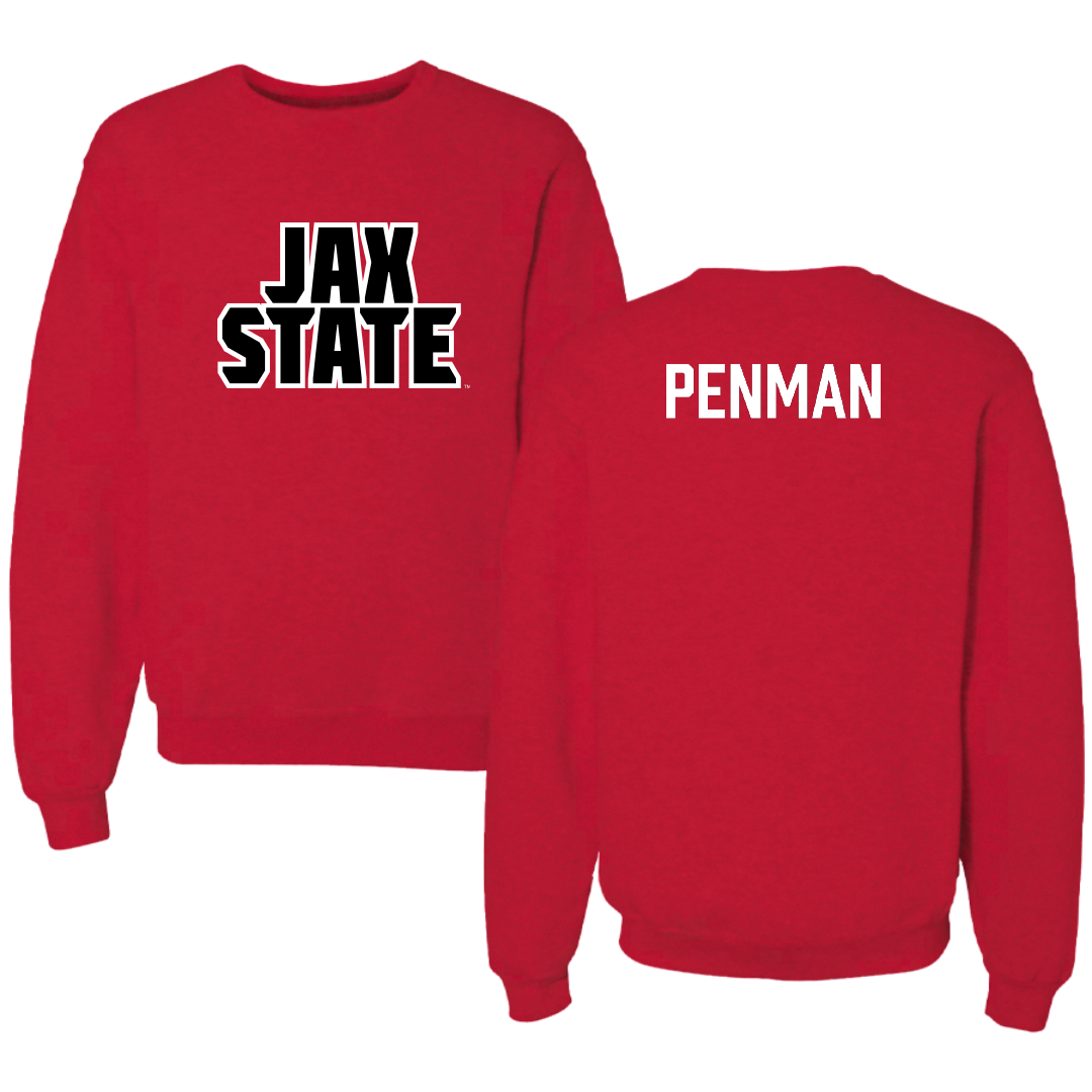 Jacksonville State University Tennis Red Crewneck - Charlie Penman