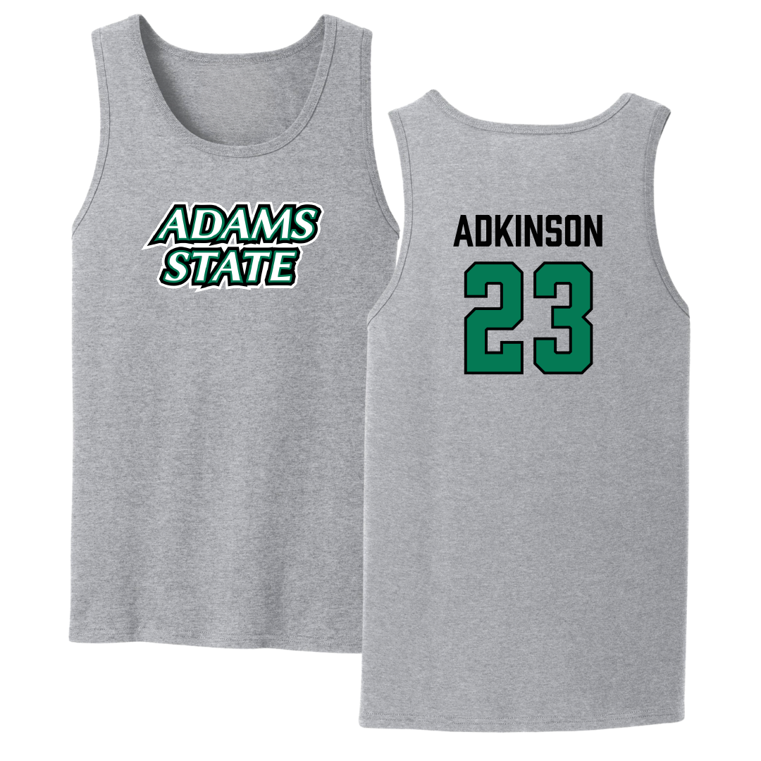 Adams State University Football Sport Gray Tank Top - #23 Jason Adkinson