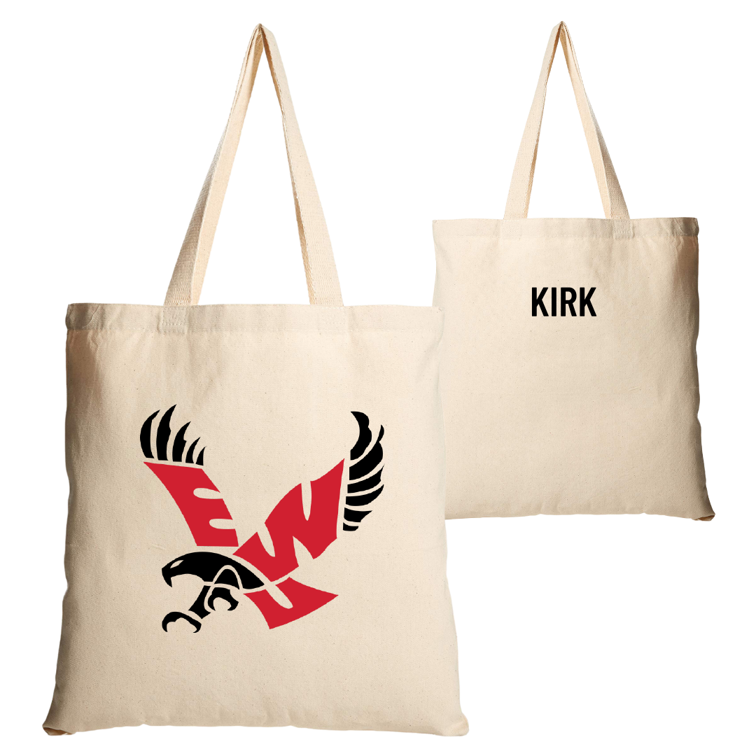 Eastern Washington University Basketball Tan Canvas Tote Bag - Paris Kirk