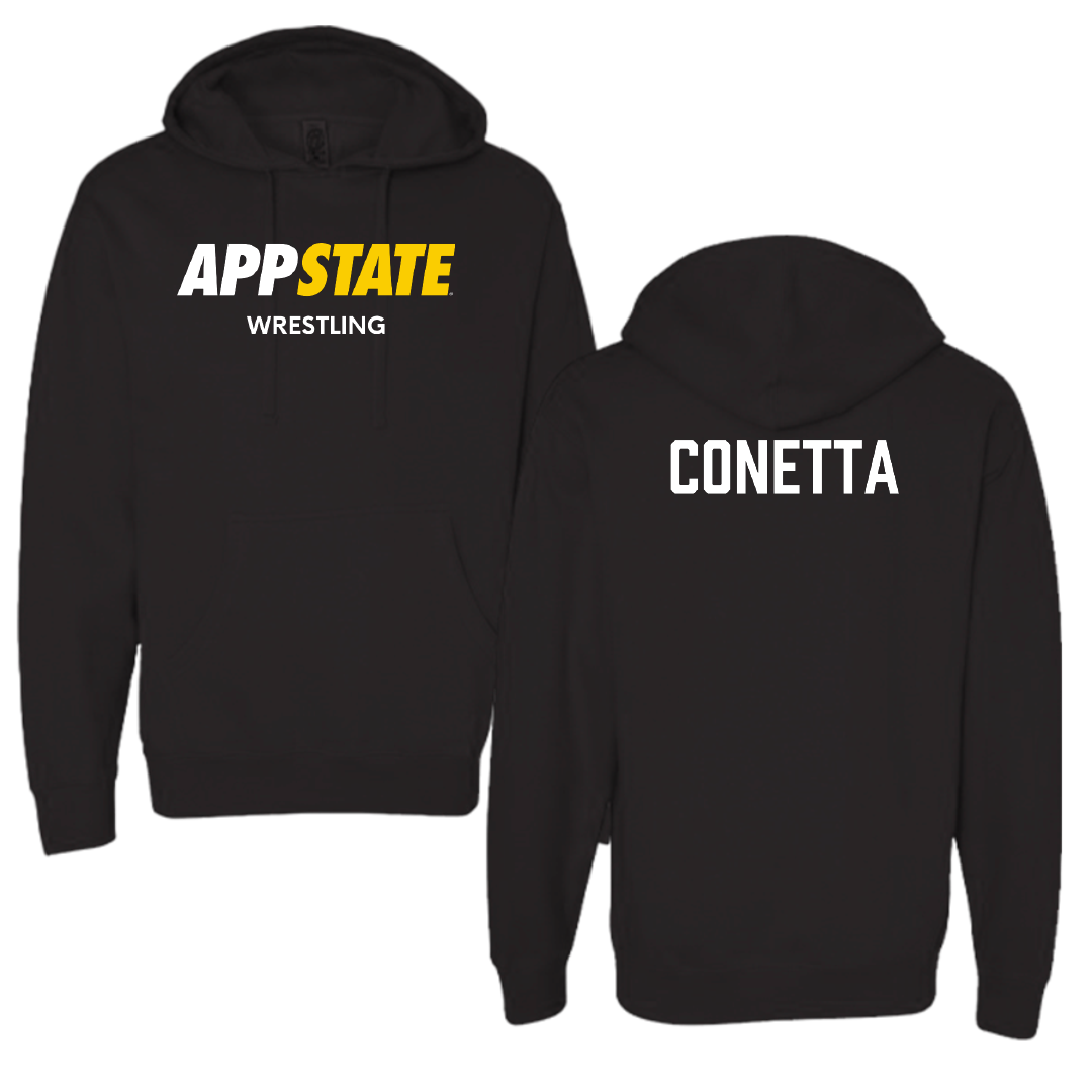 Appalachian State University Wrestling (M) Black Hoodie - Anthony Conetta