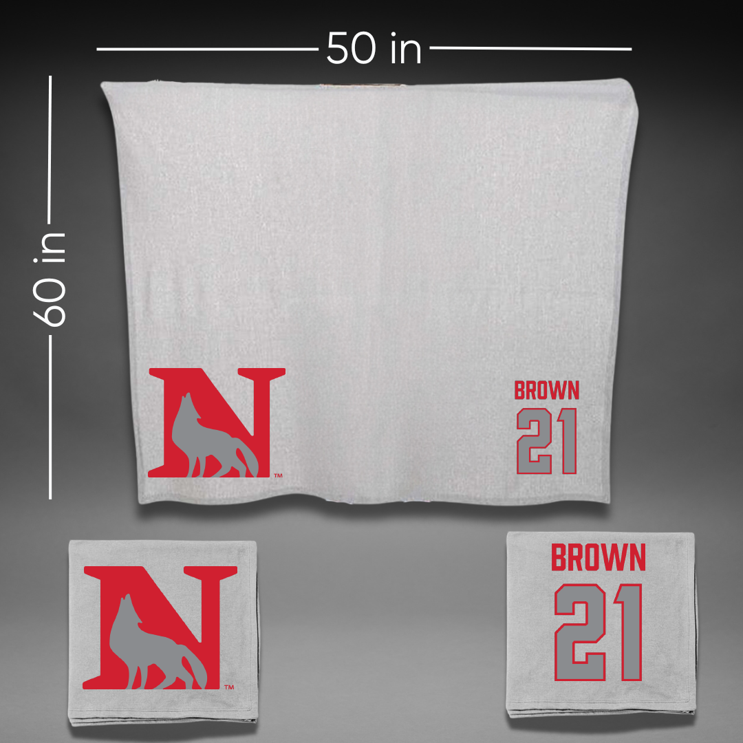 Newberry College Basketball (W) Gray Blanket - #21 Jada Brown