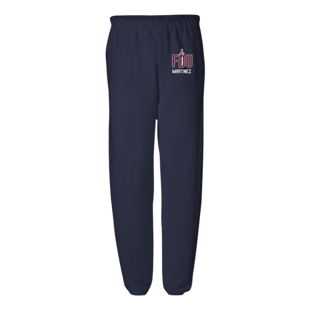 Fairleigh Dickinson University-Metropolitan Campus Soccer (W) Navy Sweatpants - #10 Laura Martinez