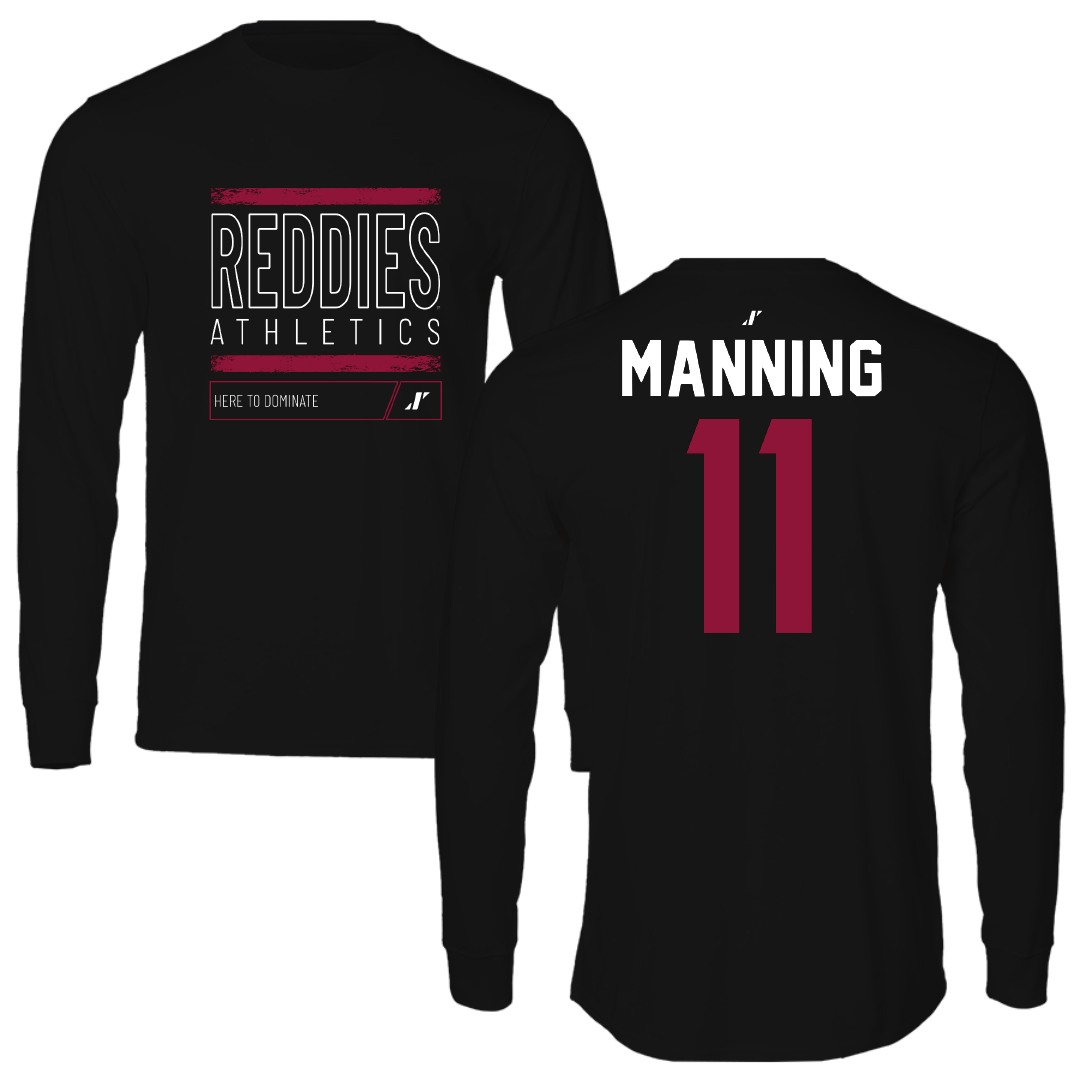 Henderson State University Football Black Dominate Long Sleeve - #11 Paul Manning